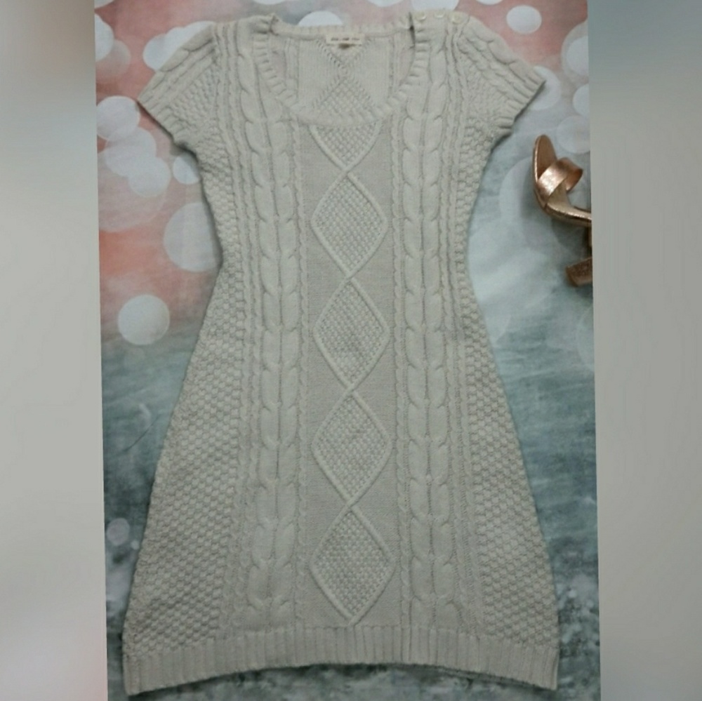 Pink Rose short sleeve sweater dress